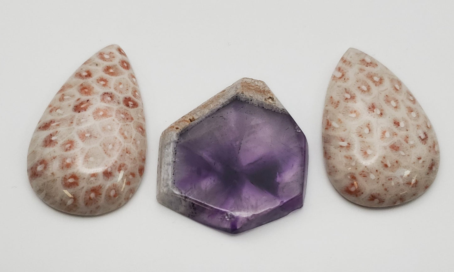 36.99 Assorted Gemstone Cabochons.