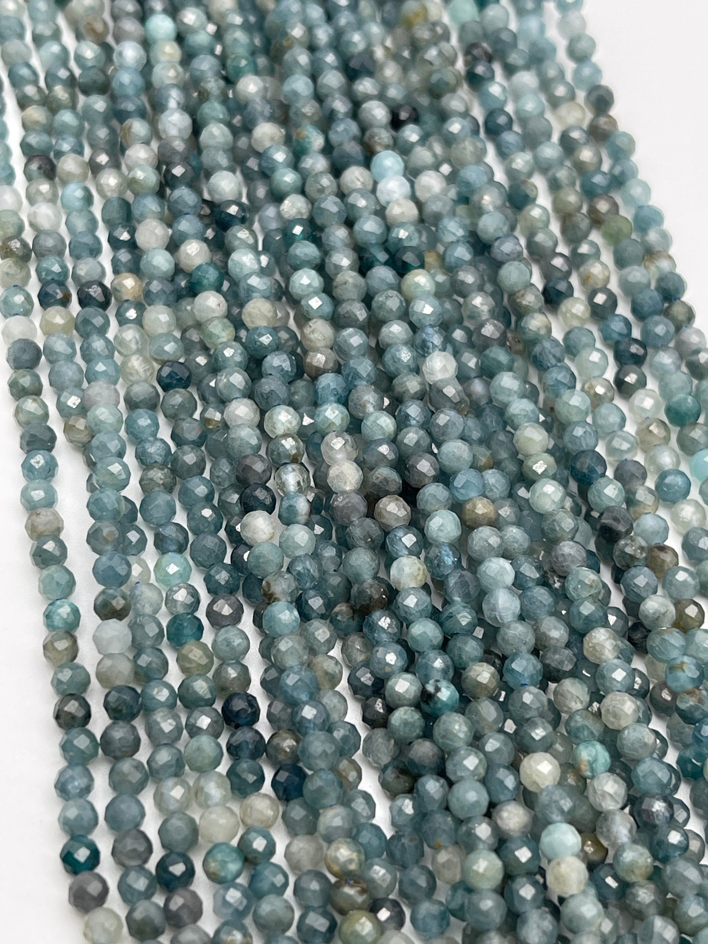 3mm Blue Tourmaline Faceted Round.