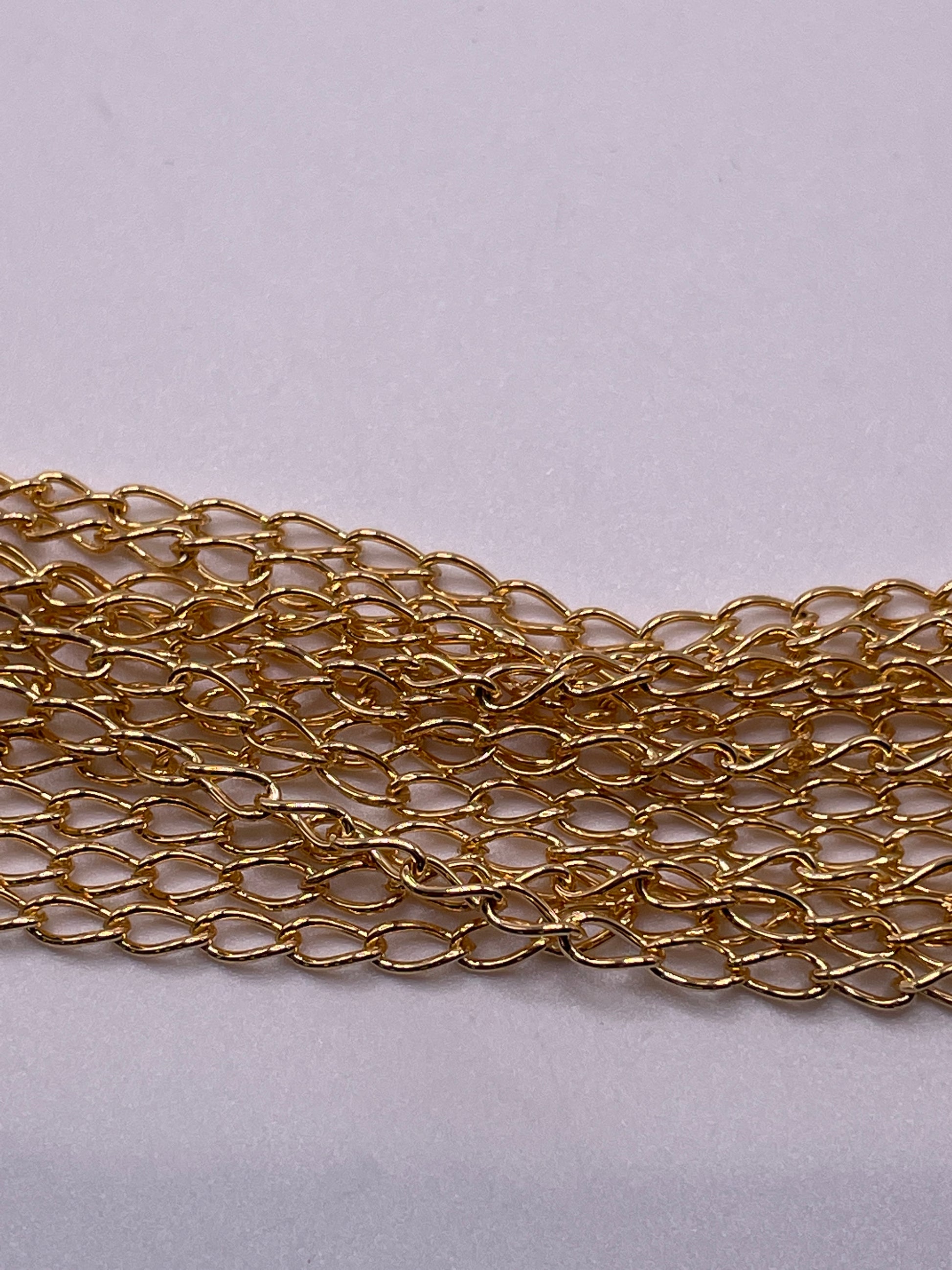 3mm Gold Filled Cable Link Chain Per Foot.