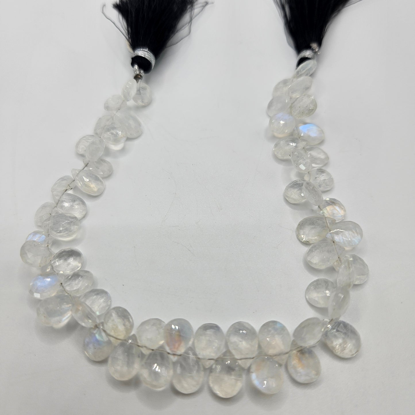 3x6mm Faceted Moonstone Top Drill Bead Strand.