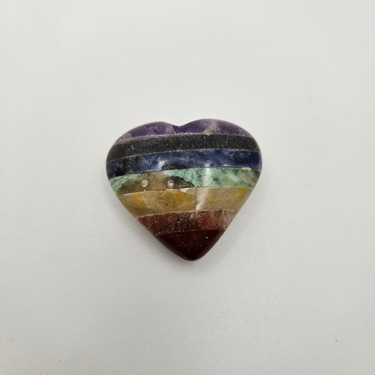40mm Chakra Gemstone Hearts.