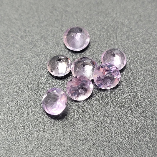 4mm Amethyst Round Cut Sold Individually.