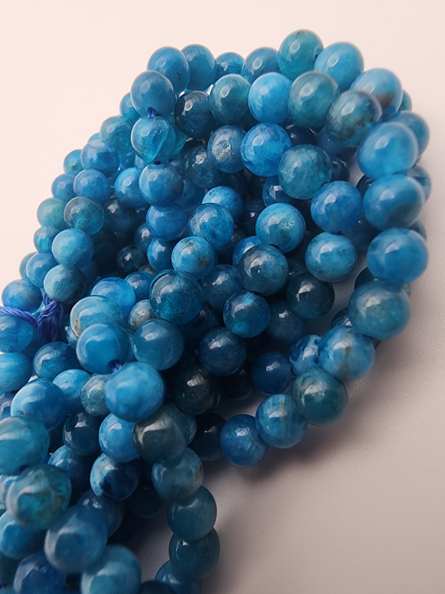 4mm Apatite Round Bead Strand.
