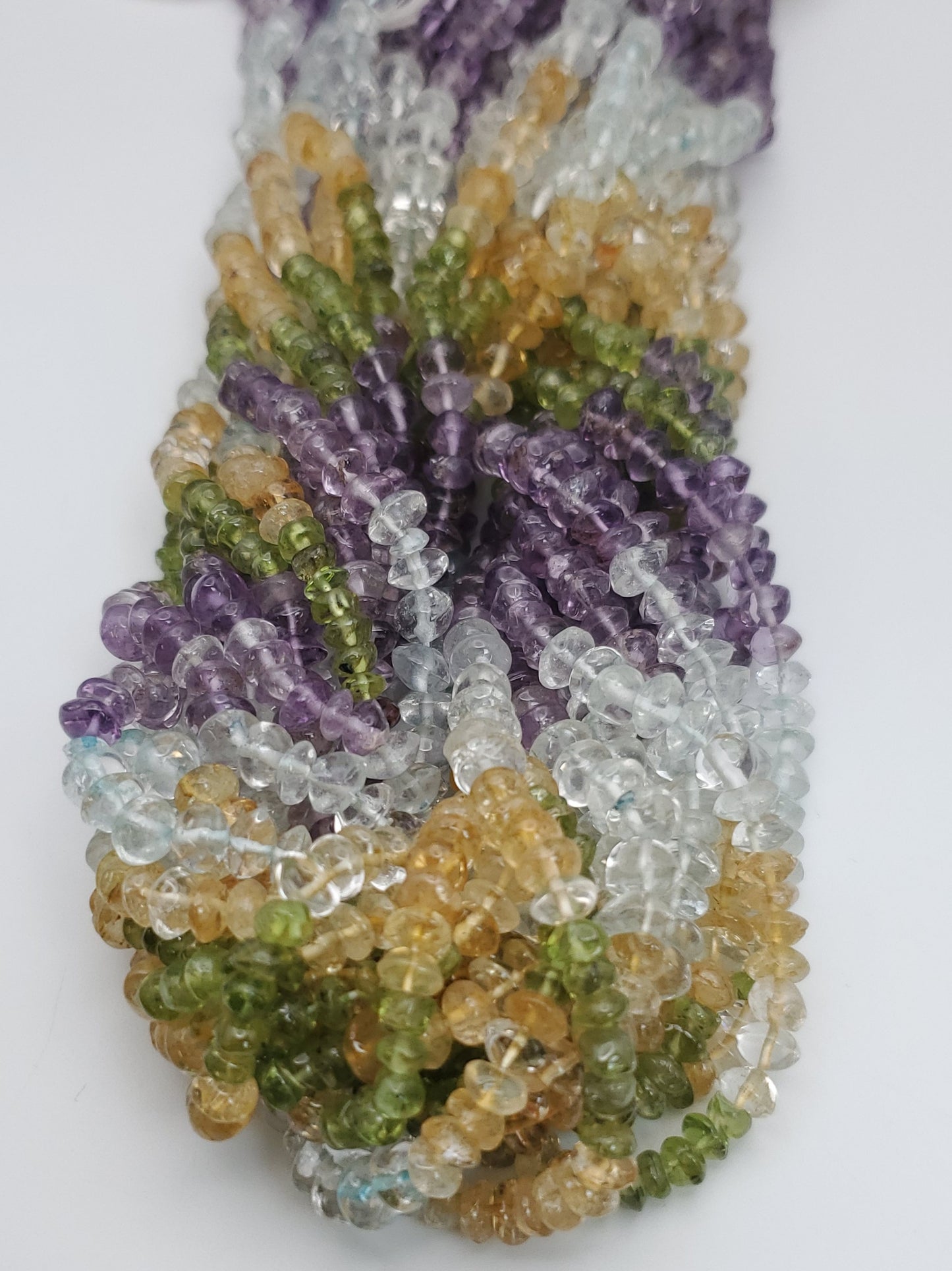 4mm Assorted Gemstone Bead Strand.