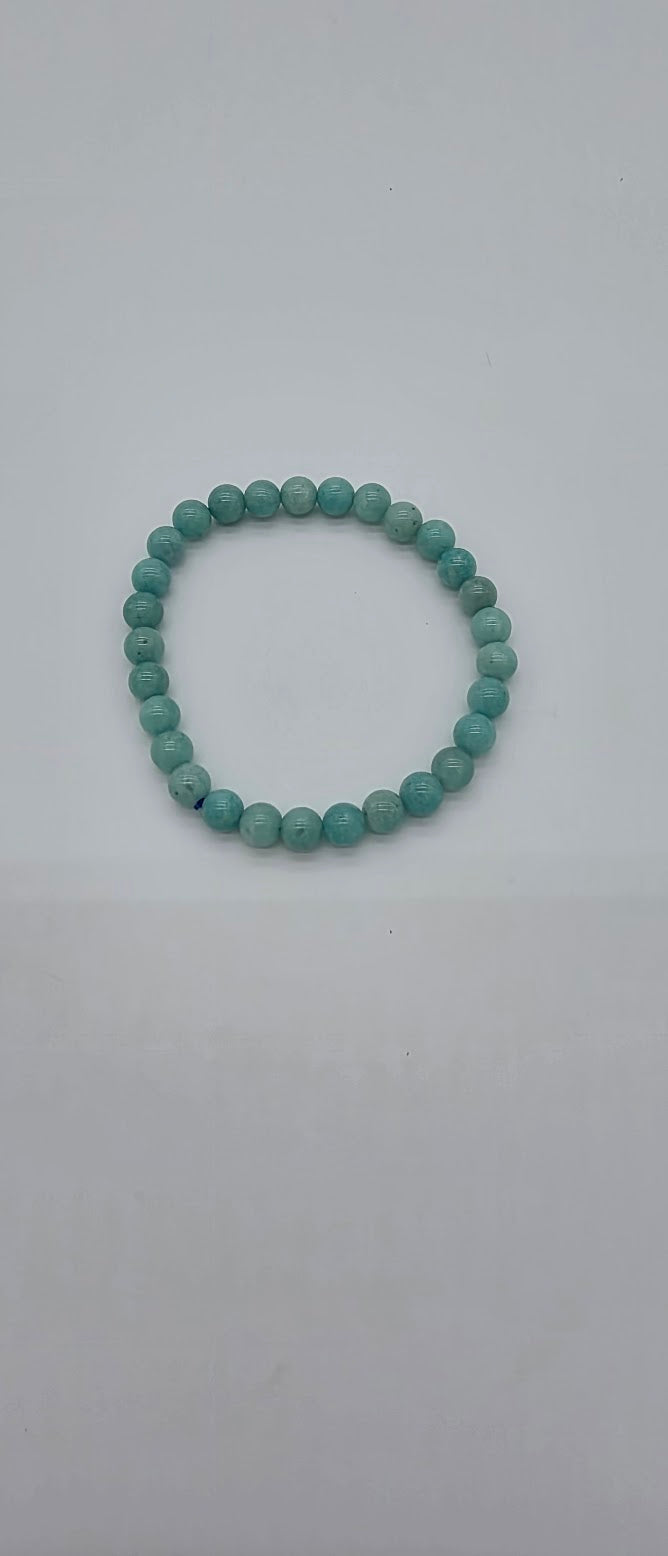 4mm Amazonite Stretch Bracelet.