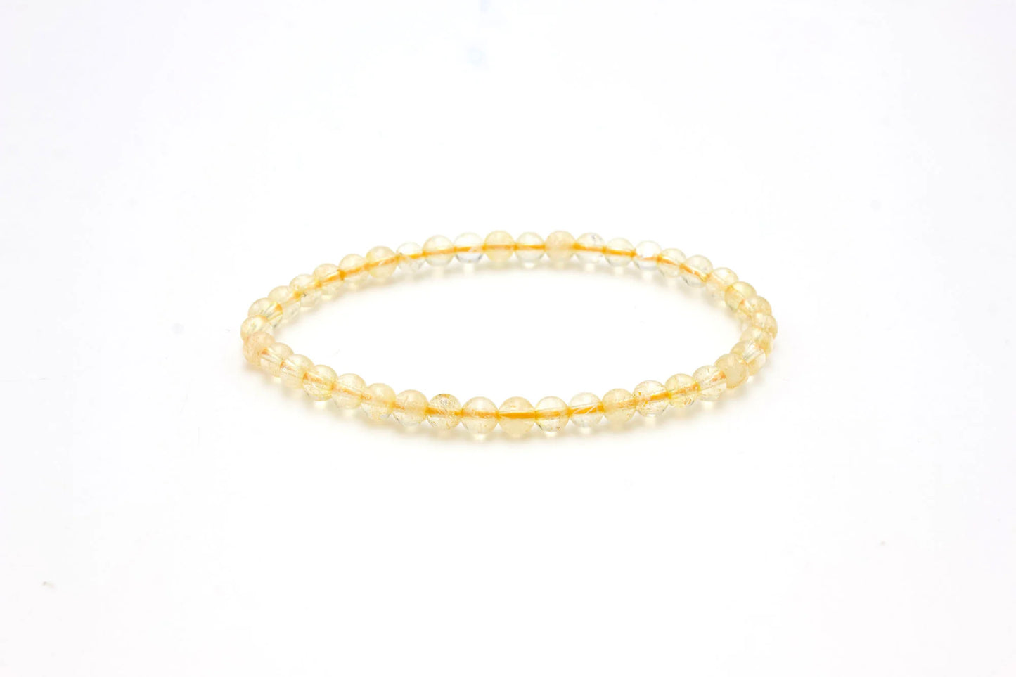 4mm Citrine Stretch Bracelet.