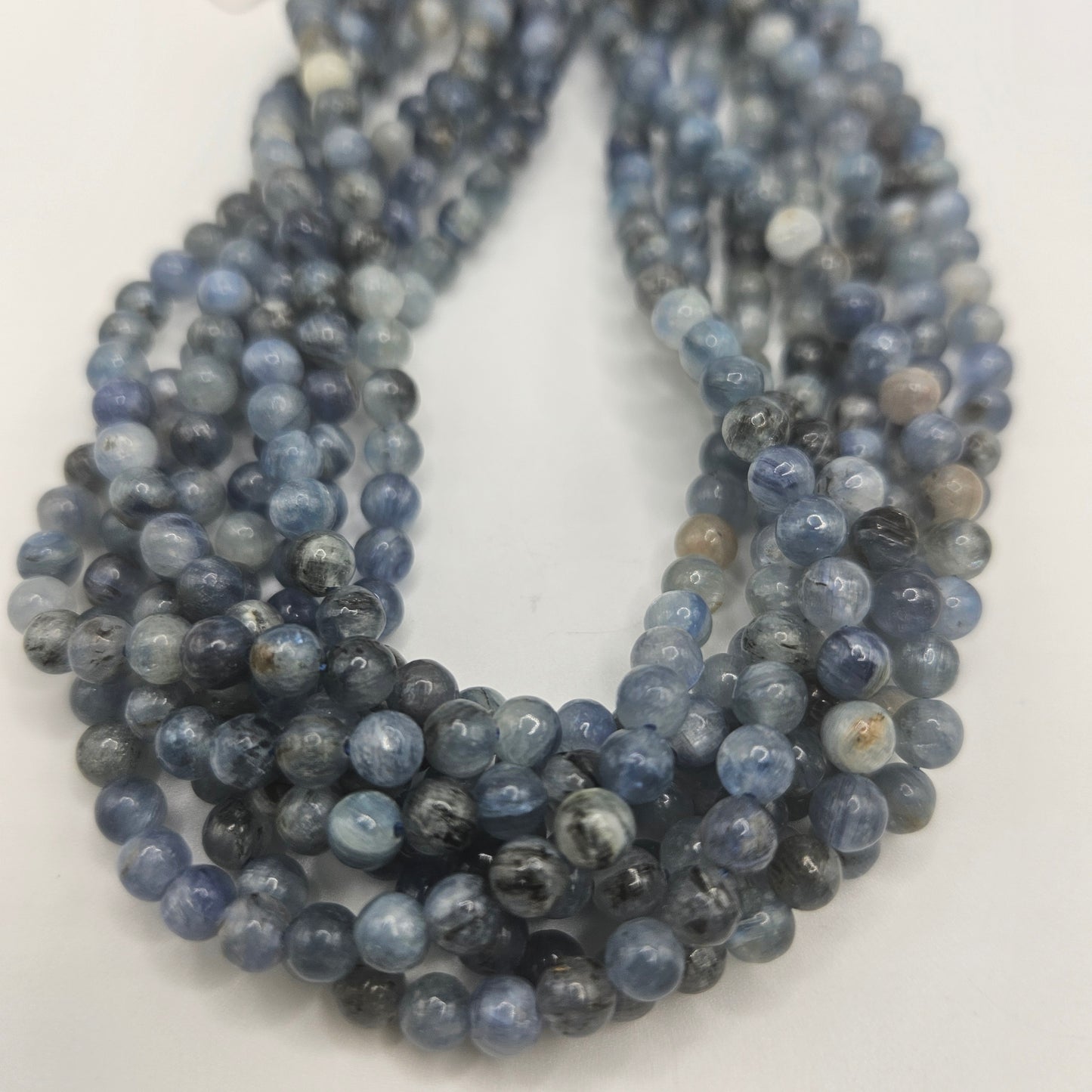 4mm Kyanite Round Bead Strand.