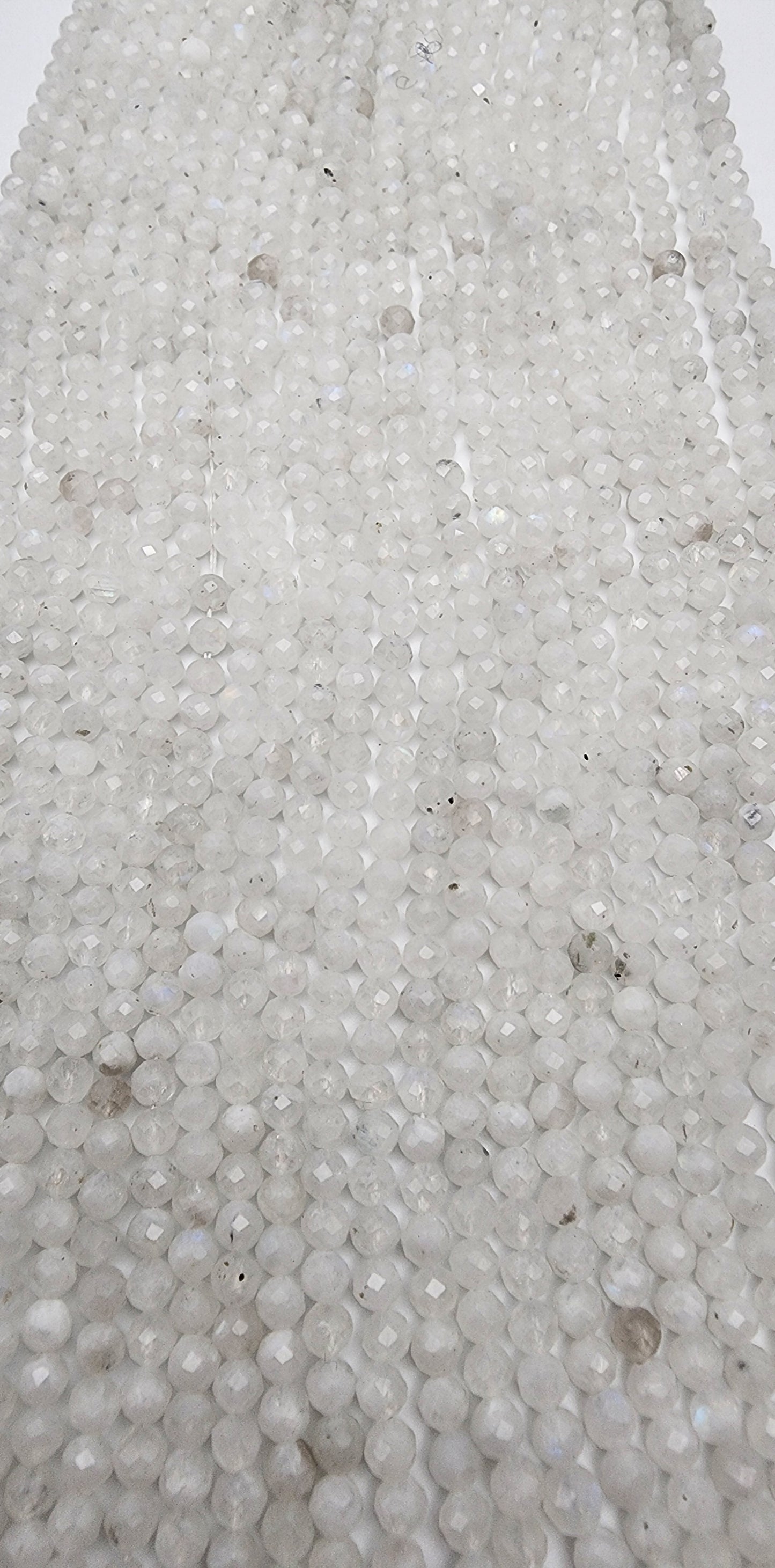 4mm Moonstone Faceted Bead Strand