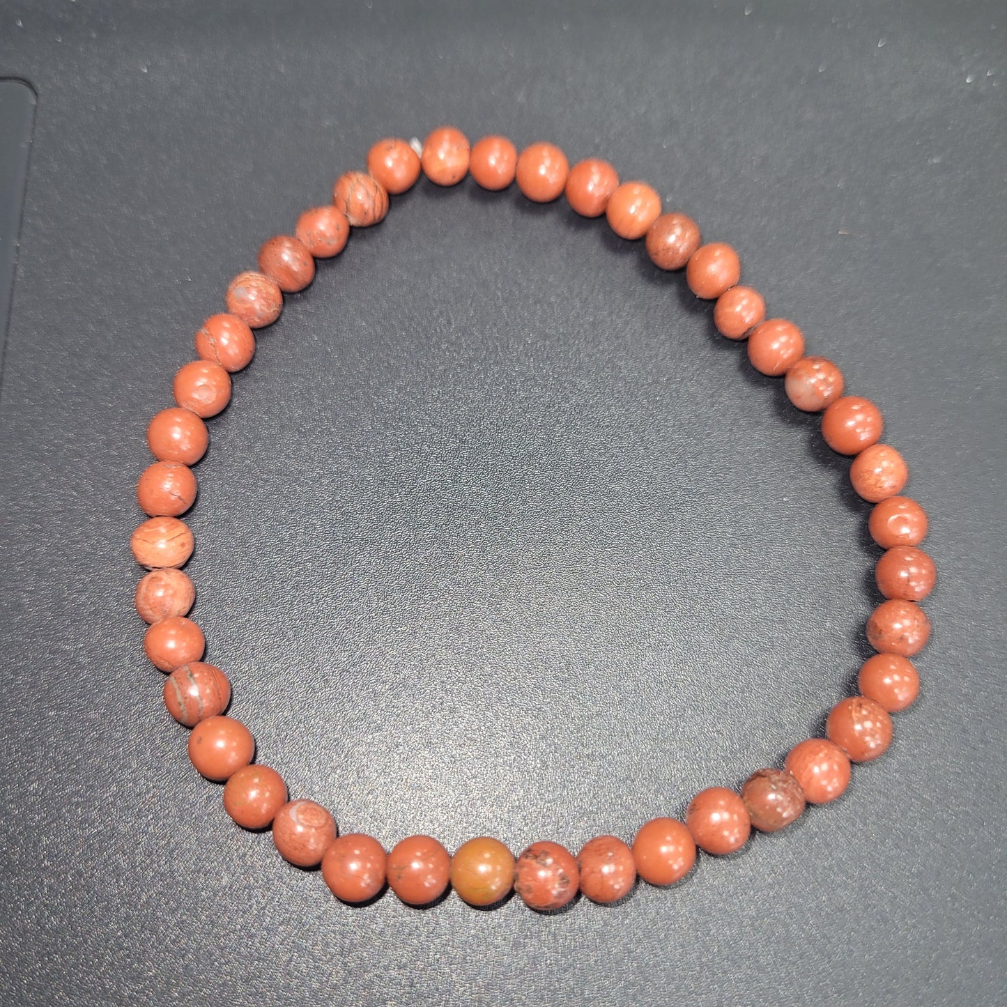 4mm Red Jasper Stretch Bracelet