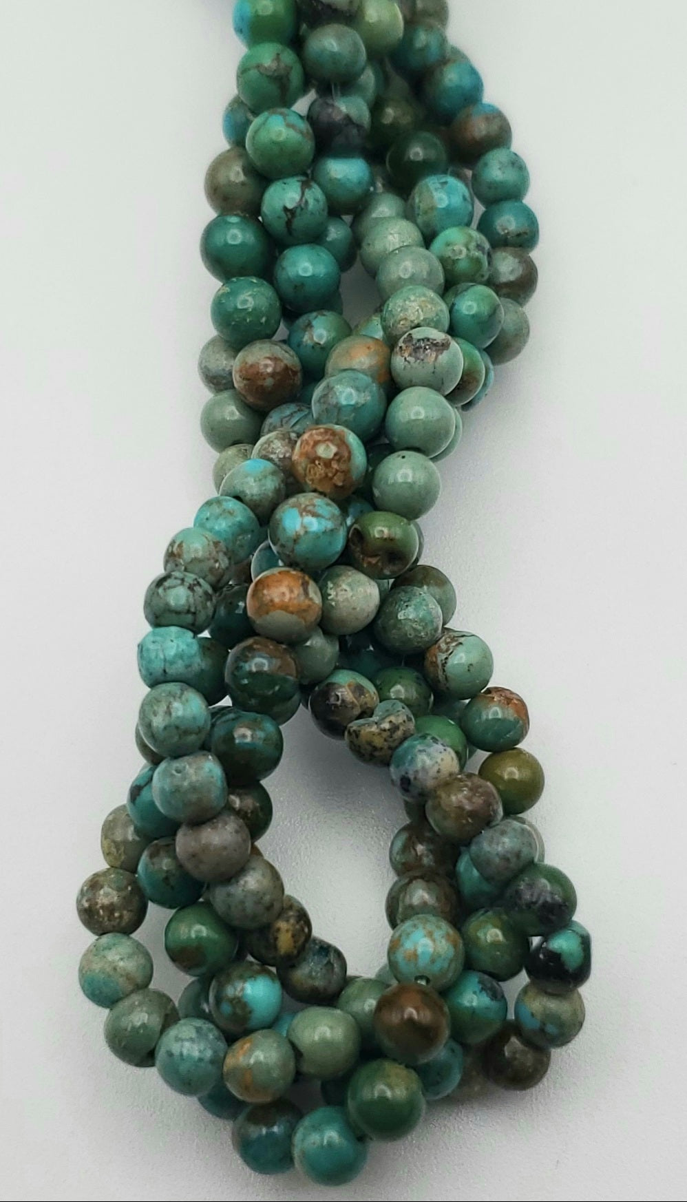 4mm Turquoise Round Bead Strand.