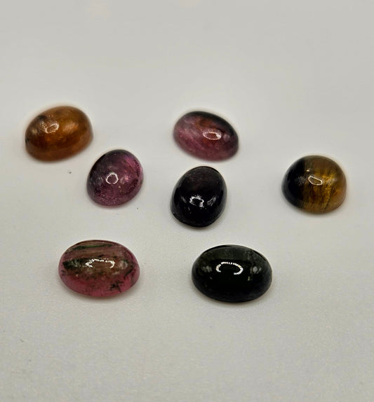 4x6 Watermelon Tourmaline Cabochon.