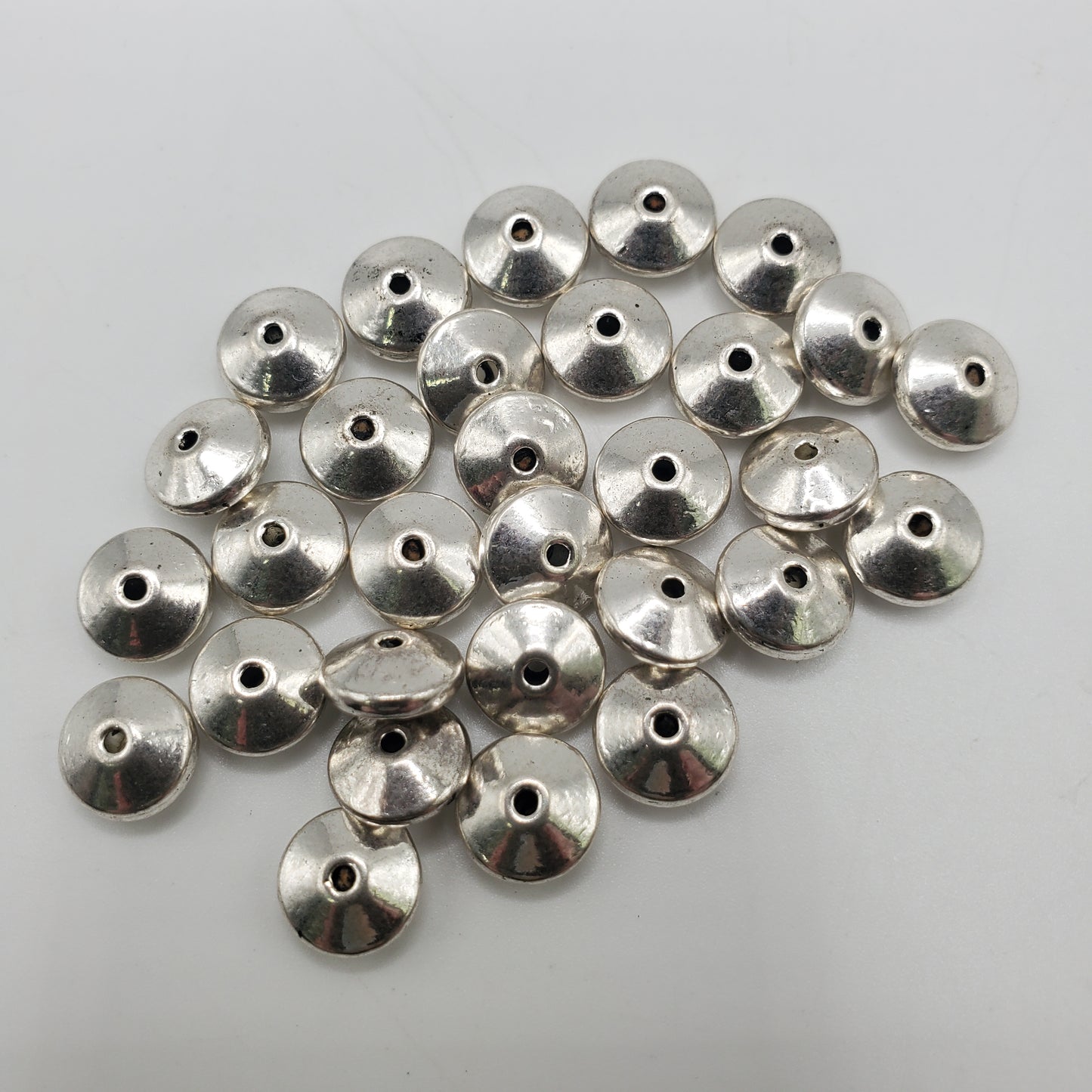 5mm Pewter Disc Bead.