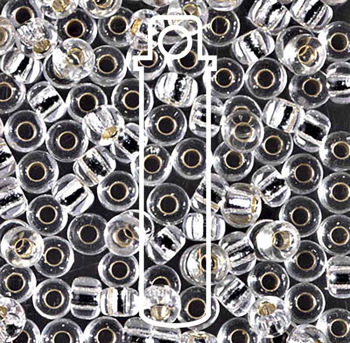 6/0 S/L CRYSTAL MIYUKI APPX 20GM TUBE