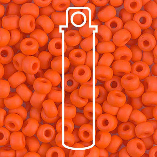 6/0 MIYUKI MATTE OP ORANGE.