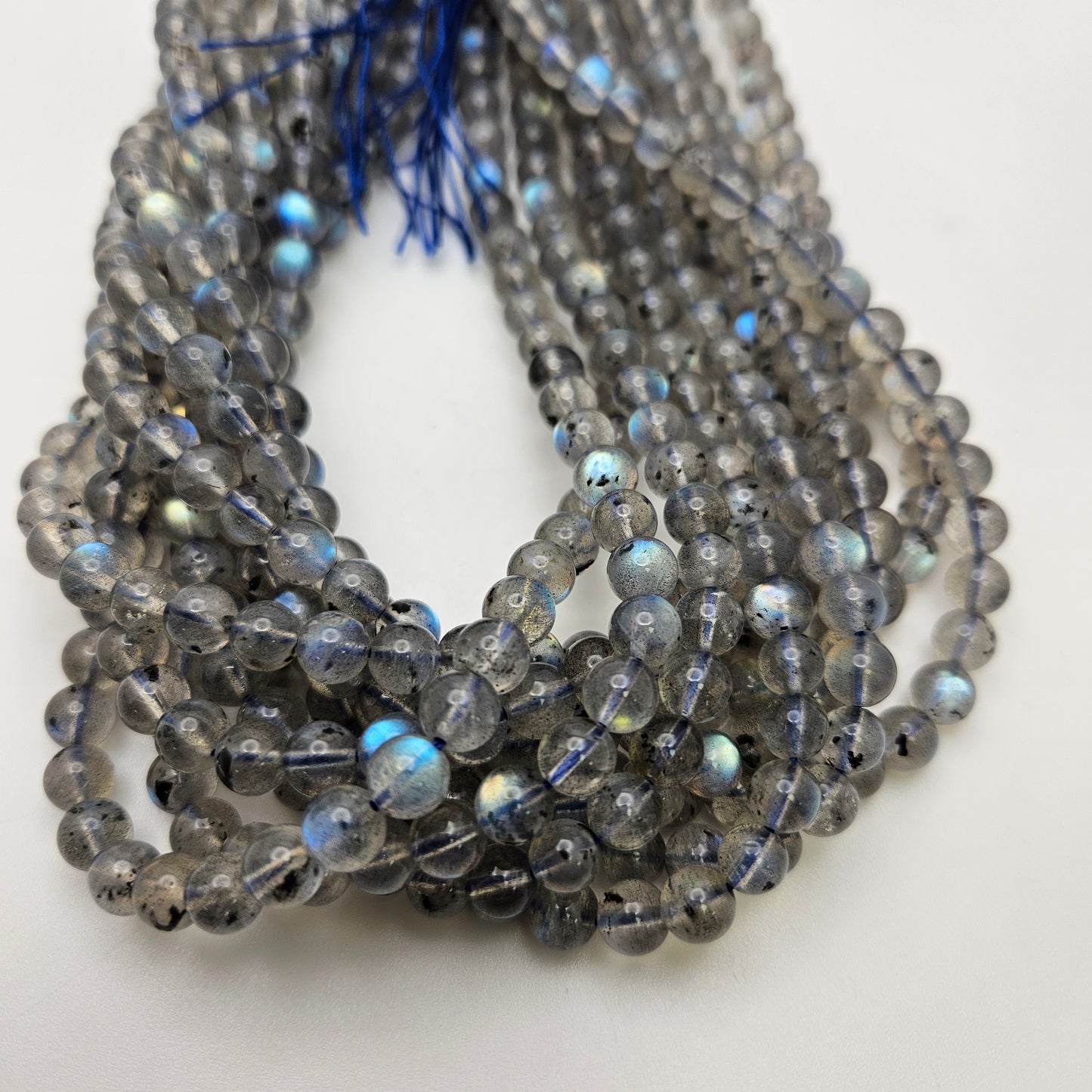 6mm Labradorite Round Bead Strand.
