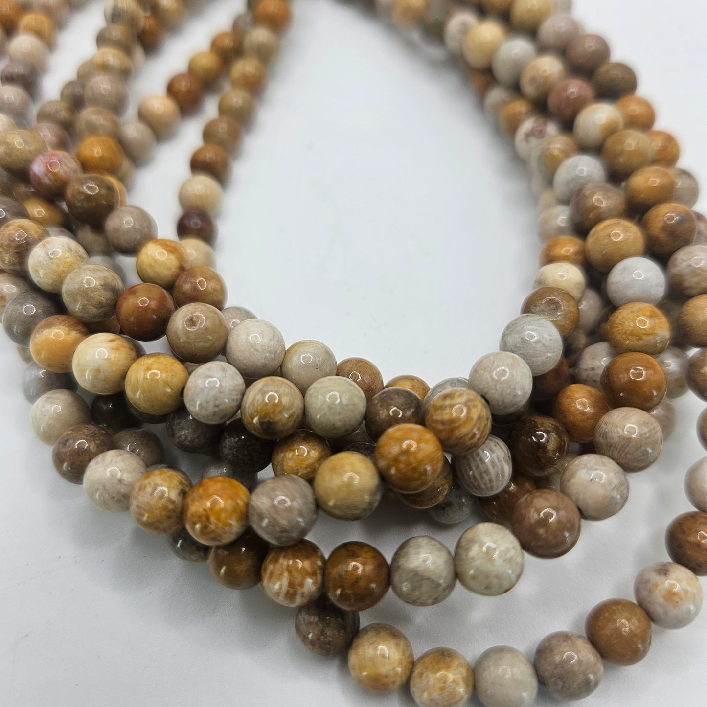 6mm Pentoskey Bead Strand.