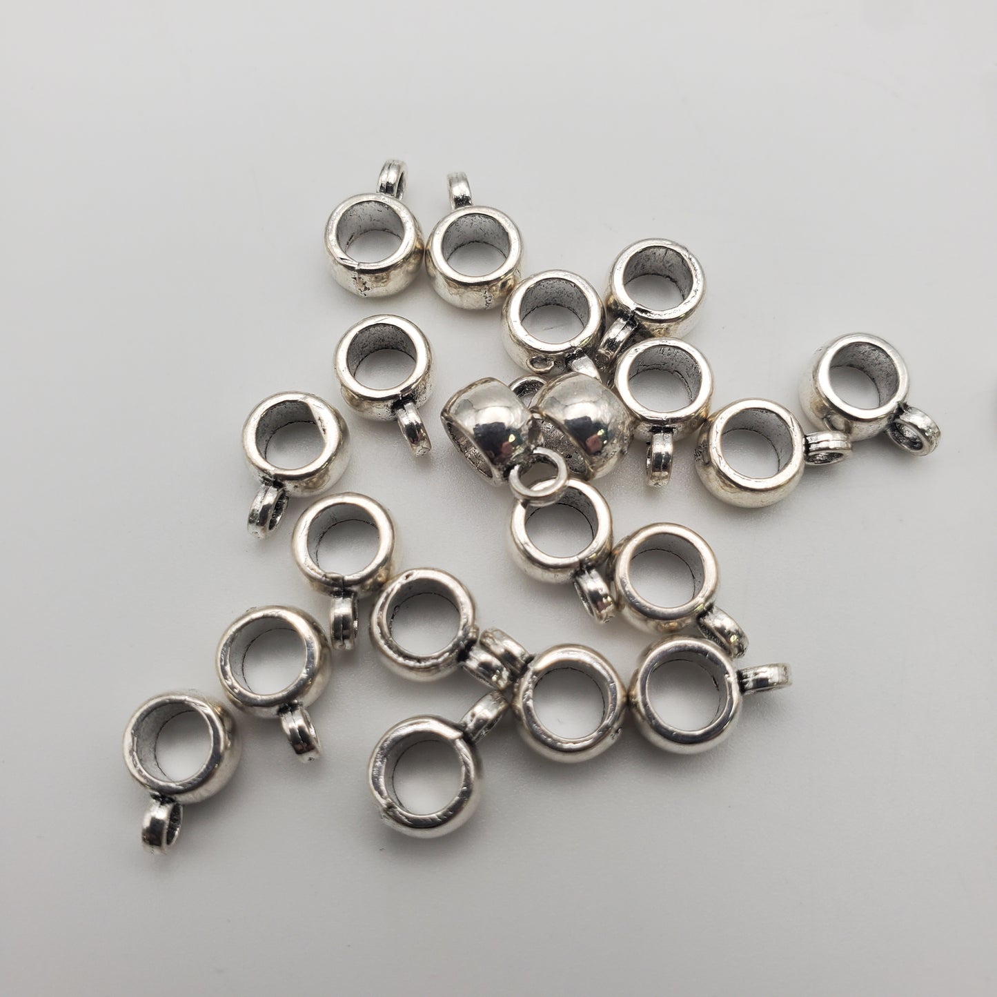 6mm Pewter Ring Charm,4mm inner.