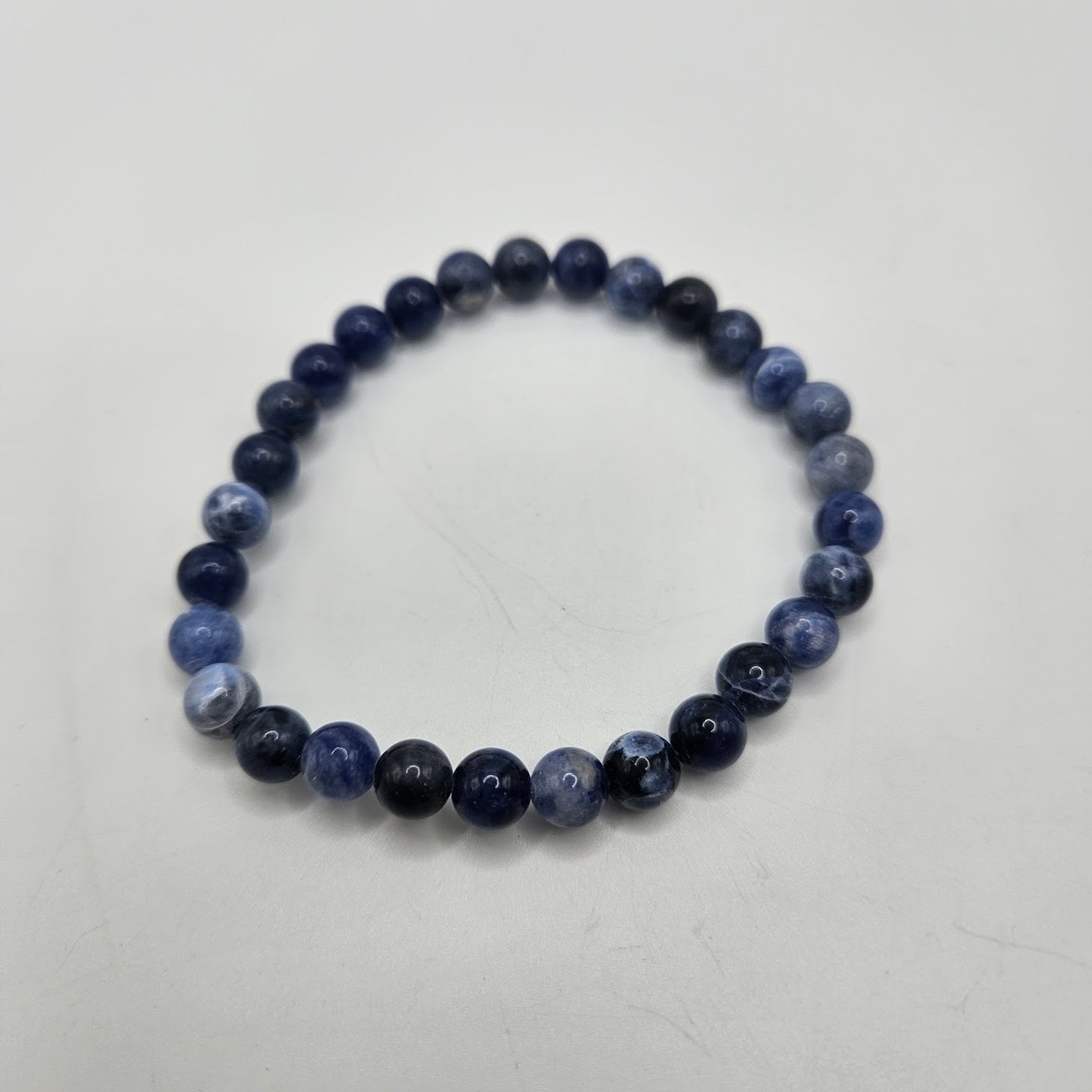 6mm Sodalite Stretch Bracelet.