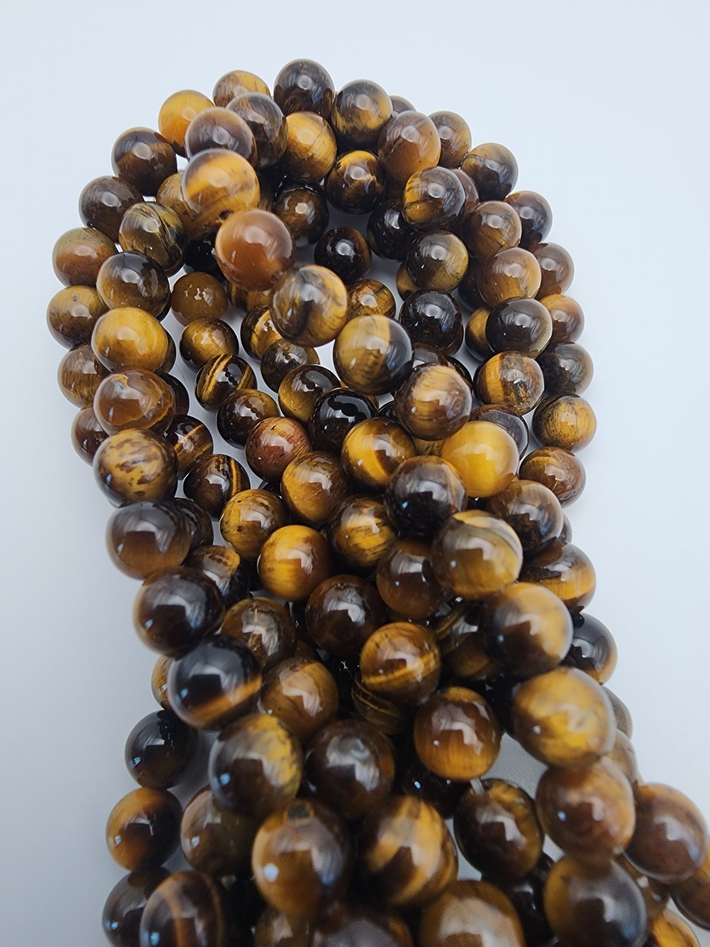 6mm Tiger's Eye Round Bead Strand.