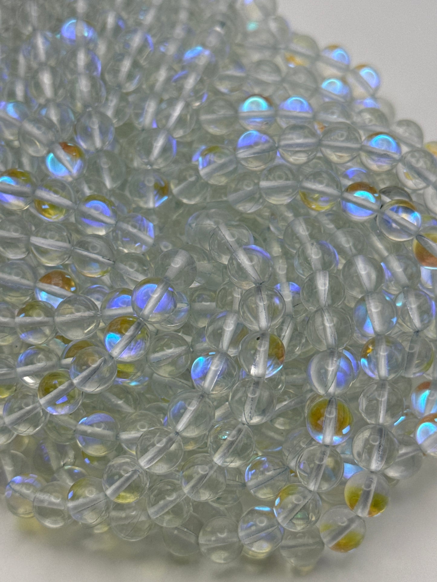 8mm Clear Mermaid Glass.