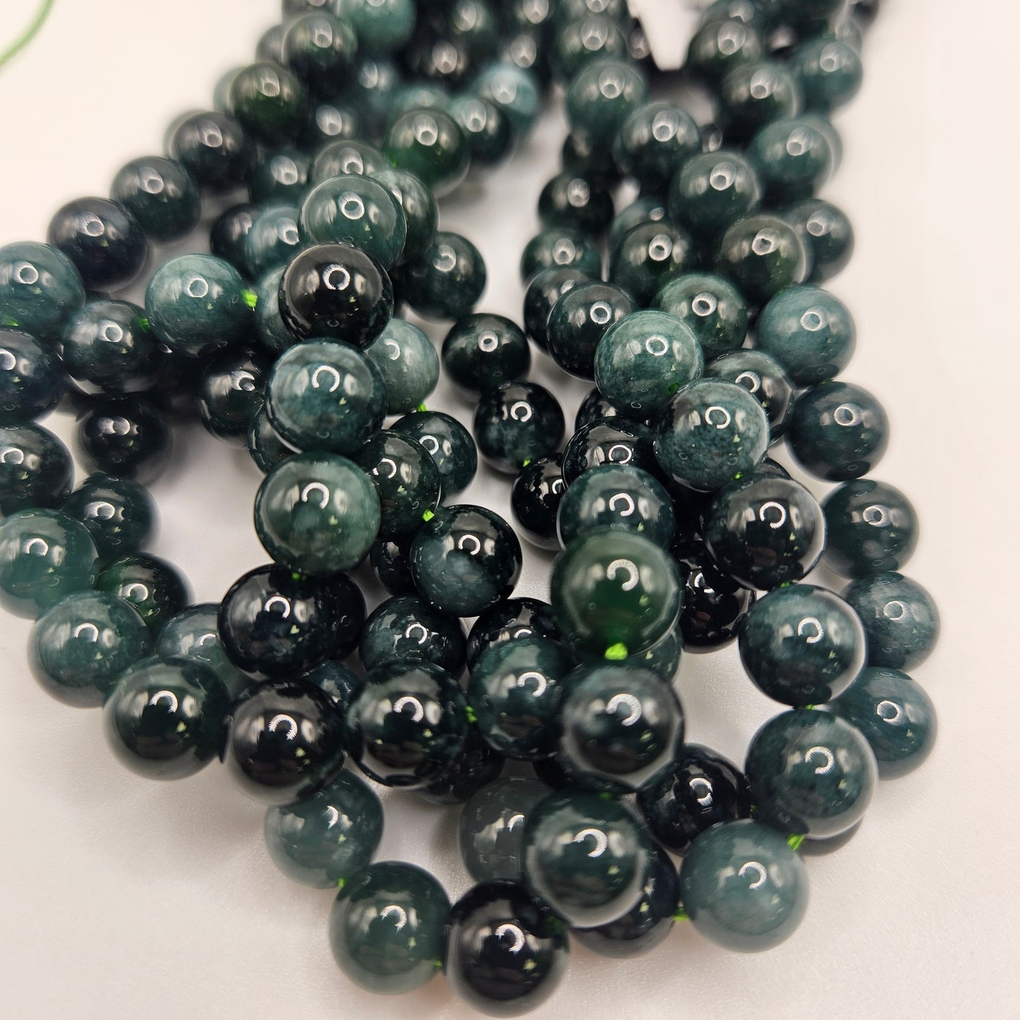 8mm Guatemala Jade Round Bead Strand.