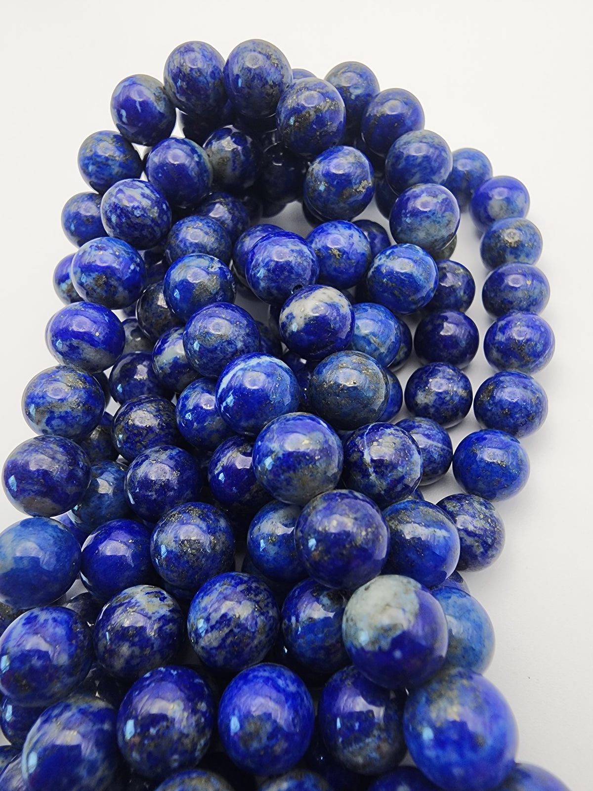 8mm Lapis Lazuli Round Bead Strand.