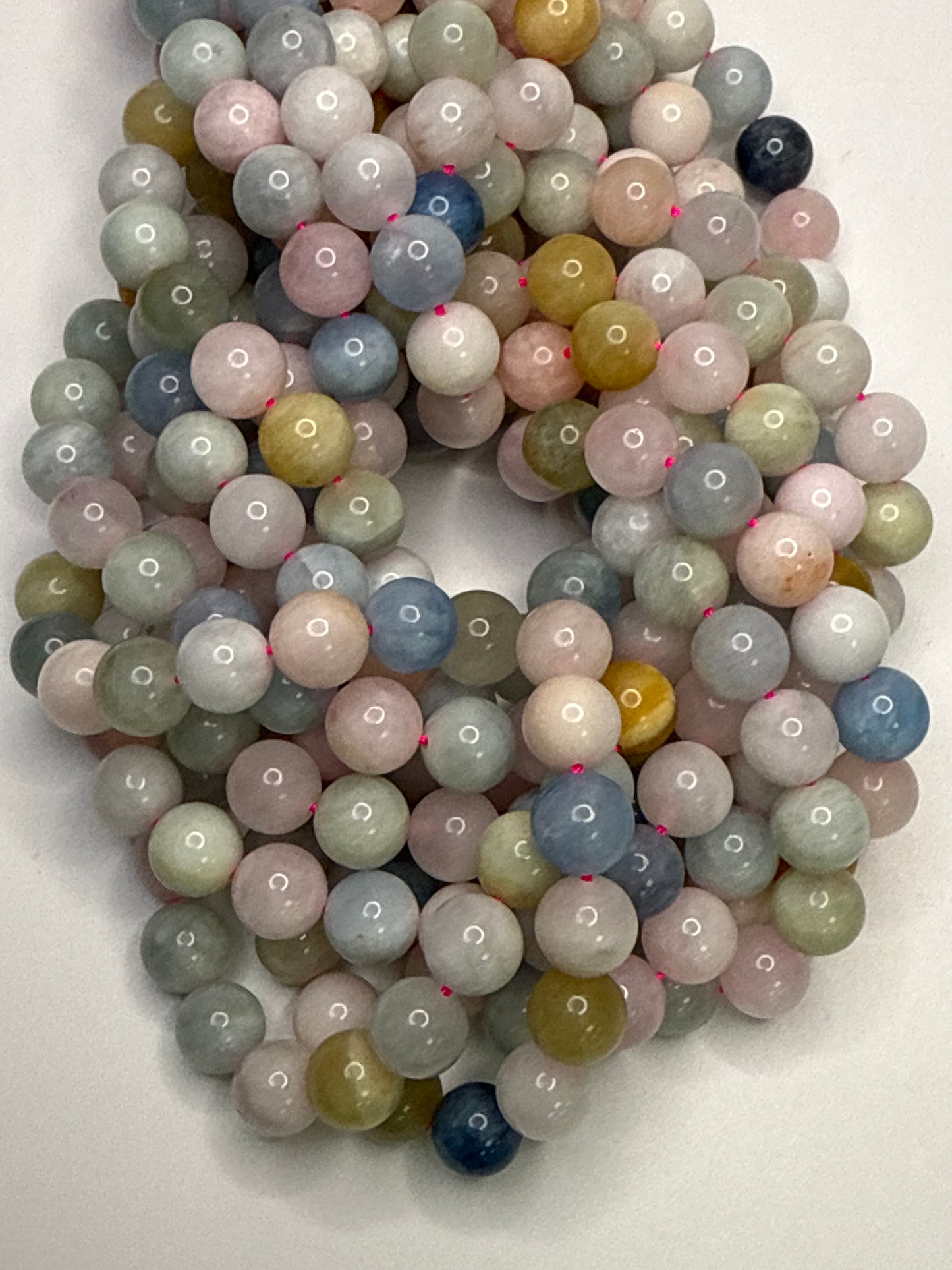 8mm Morganite/Beryl Round Smooth.