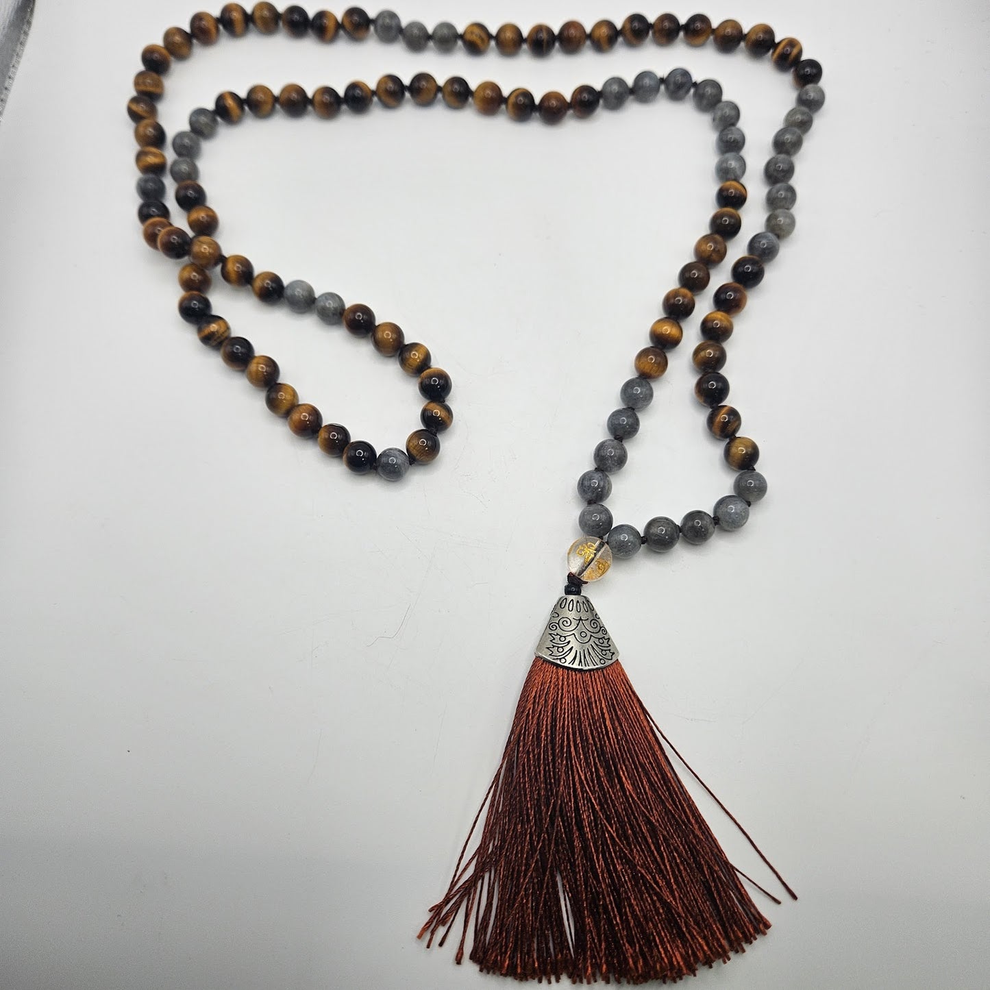 8mm Mala Tiger's Eye.