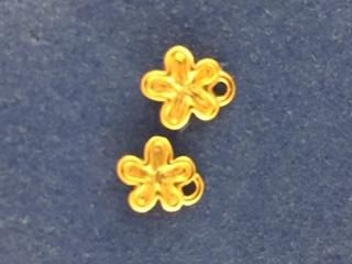 Per Pair Small Flower Vermeil Earring Post