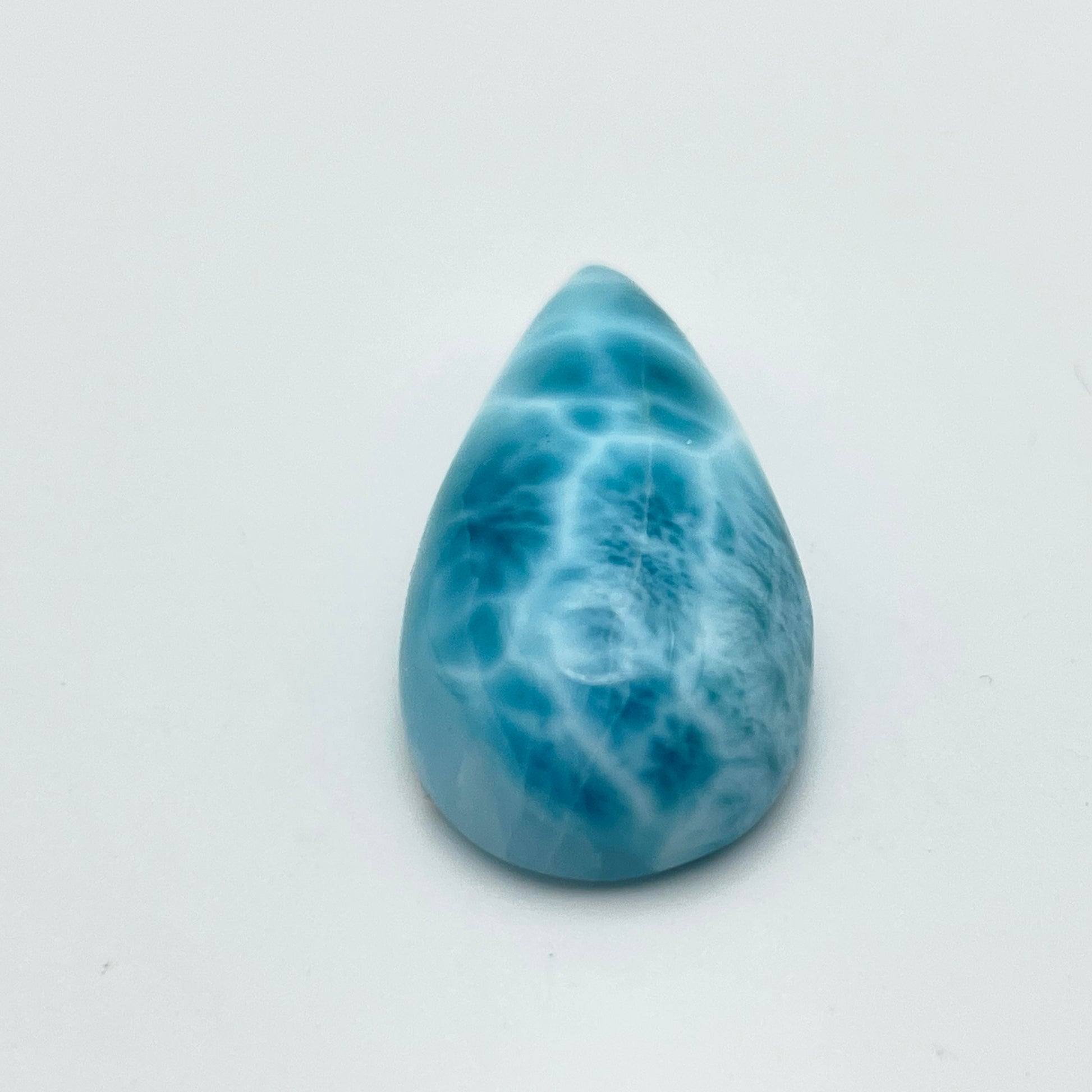 Larimar Cabochon 27x8mm Teardrop