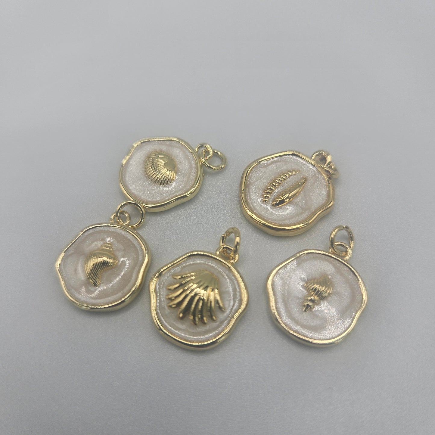 Assorted Enamel Ocean Charms 0.5 inch.
