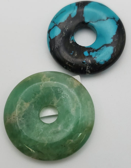 Assorted Gemstone Donut Cabochons 18.99 Each.