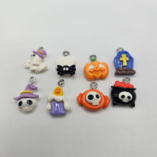 Assorted Halloween Resin Charms.