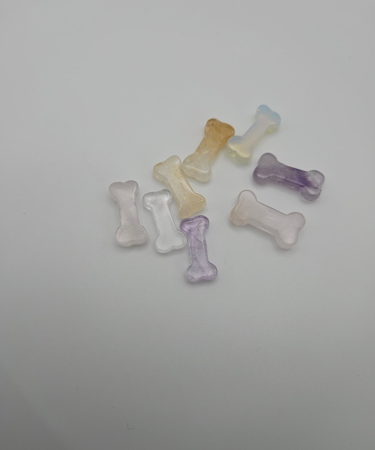 Assorted Mini Gemstone Dog Bone.