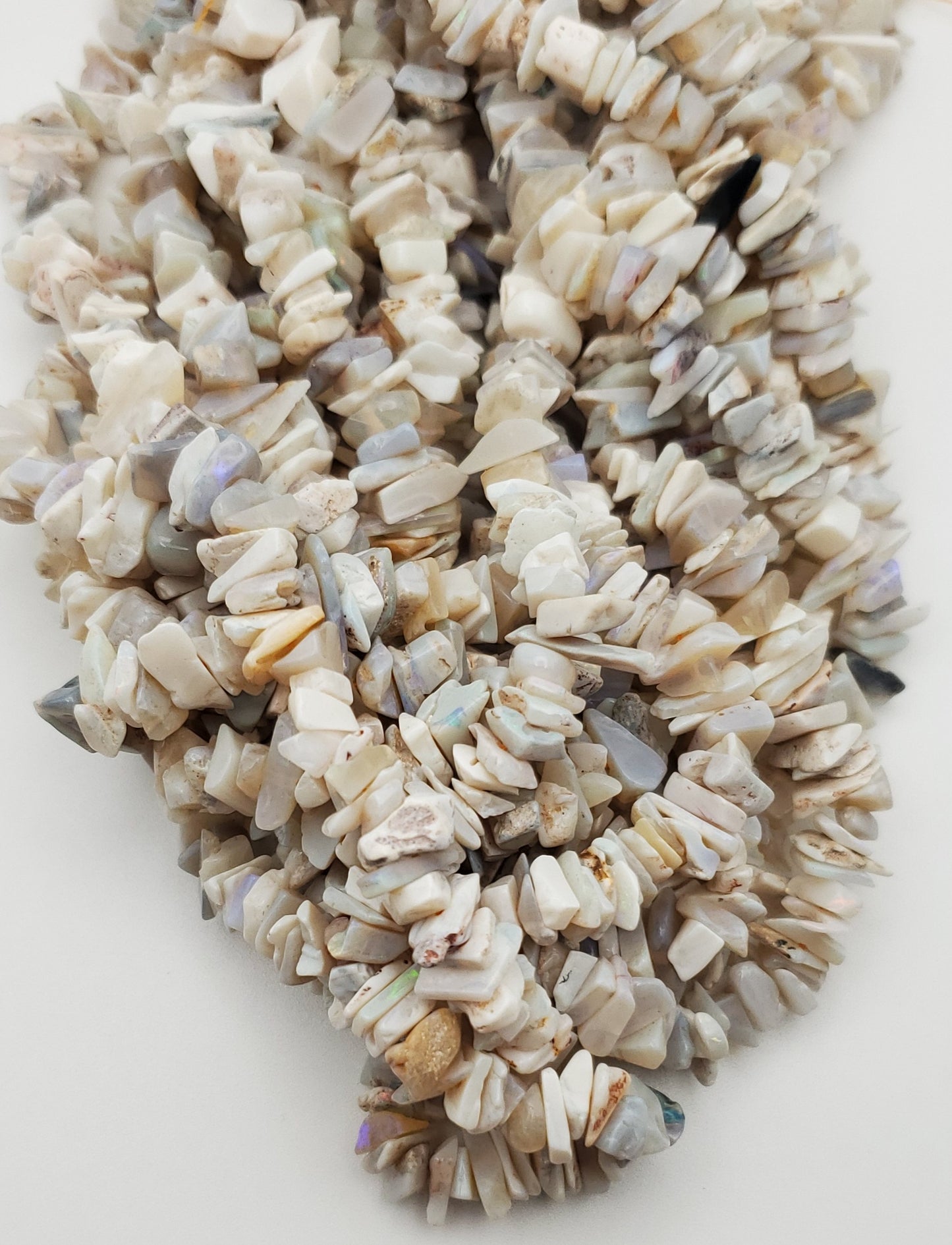 Australian Opal Chip Bead Strand.