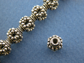 7 mm Small Ornate Granulated Bead w/ Open Hole Design