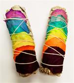 Baby WHITE Sage with Chakra Flower PETALS.