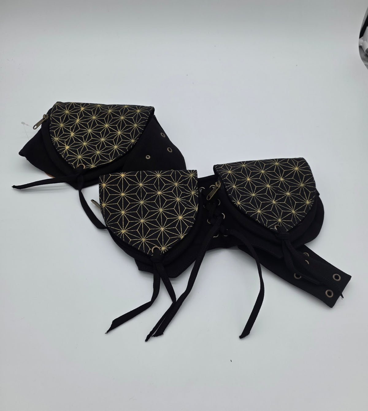 Black Star 3 Bag Triangle Waist Pack.