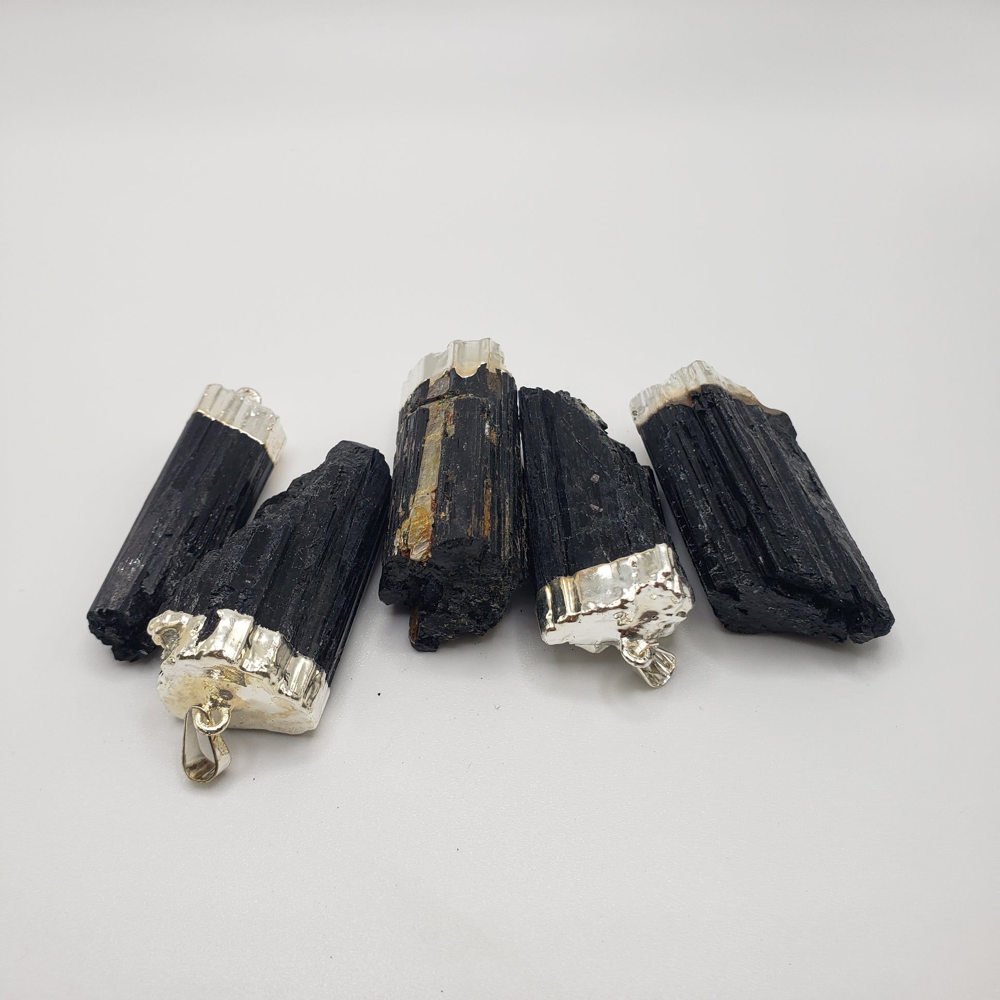 Black Tourmaline Pendant with Cap.