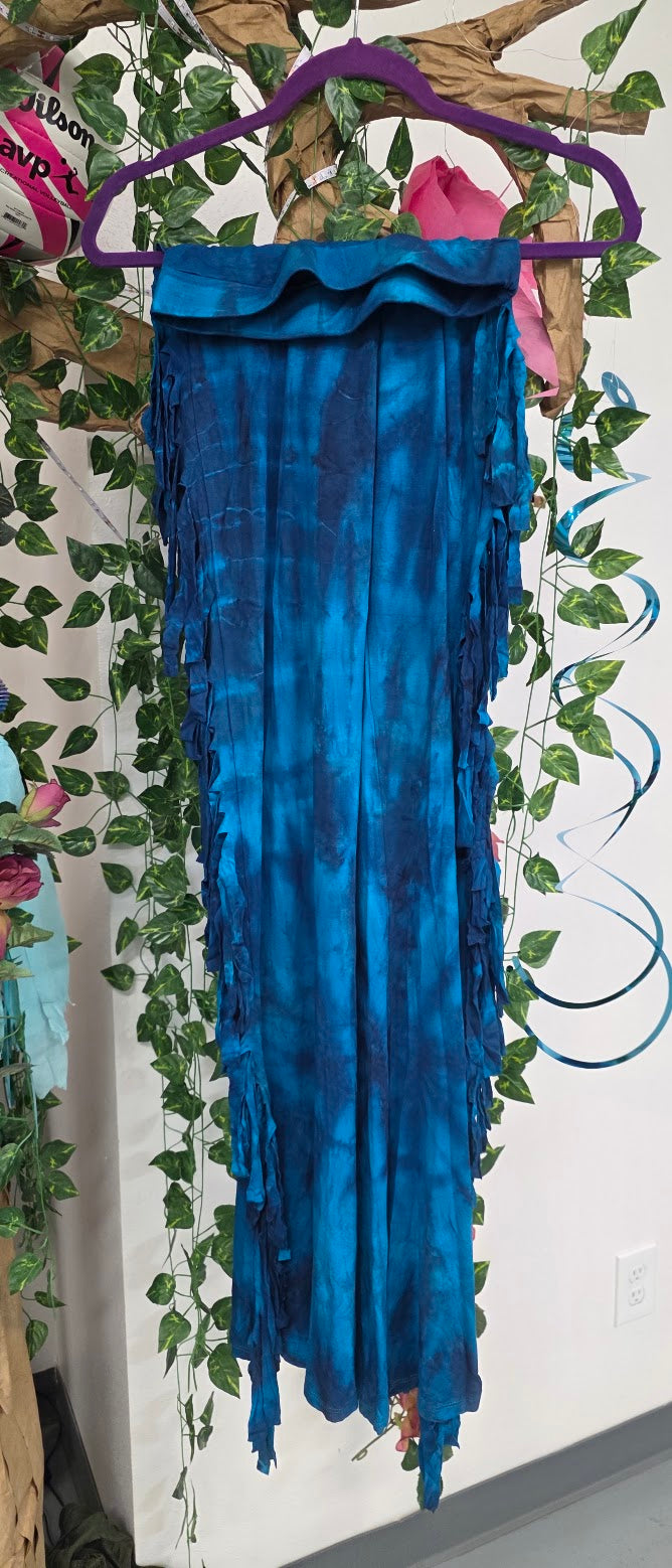 Blue Fringe Pants.
