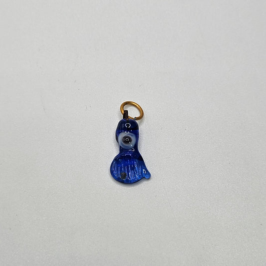 Blue Glass Fish Evil Eye Charm.