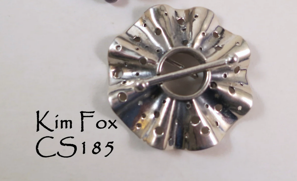 Bronze Polka Dot Toggle Clasp by Kim Fox.
