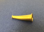 Curved Vermeil Cone 24 mm from top to bottom 8 mm opening