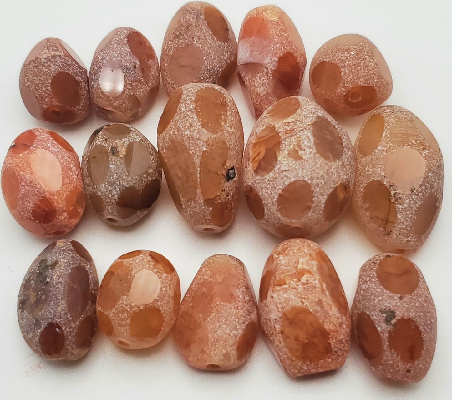 Carnelian Chunk Single Bead.