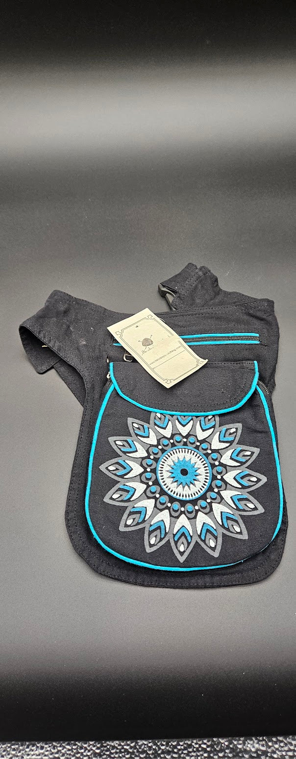 Cotton Fanny Pack Blue Evil-Eye.