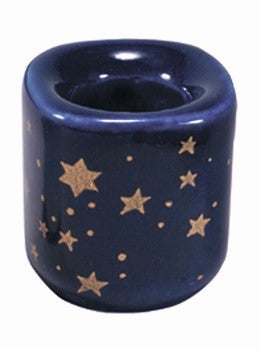 Blue & Gold Star Mini Candle Holder