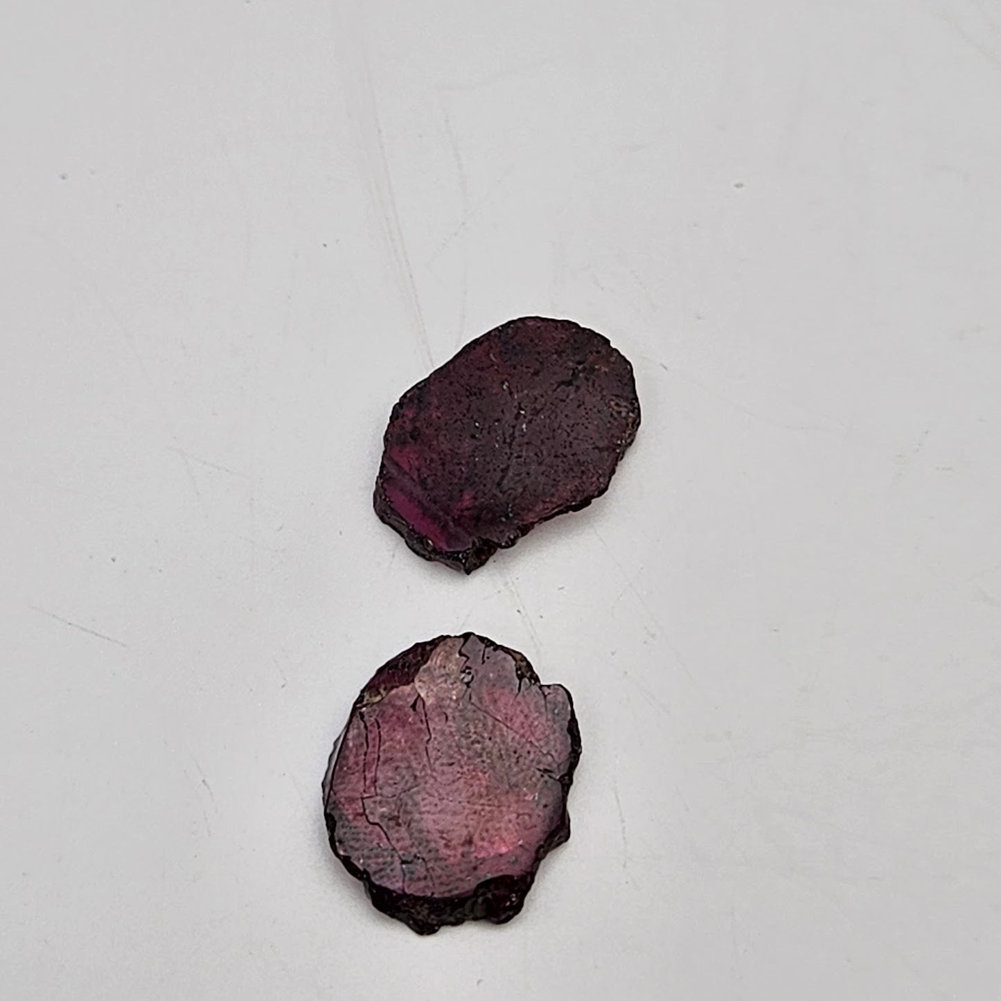 Garnet Slice Single Bead.