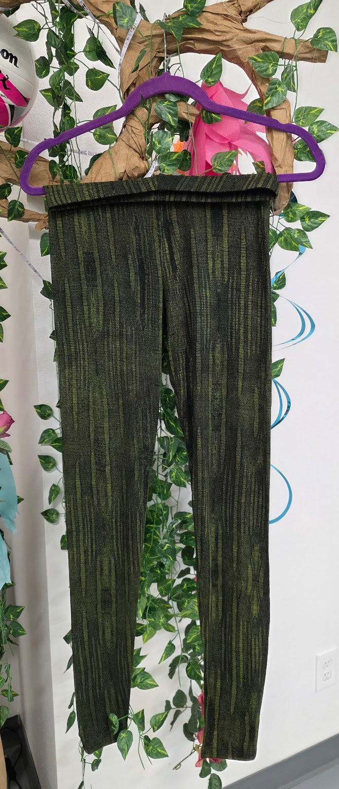 Green Ocore-3 Knit Leggings.
