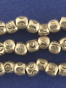 SS Small Lightweight Round Bead w/ Stamp Decoration 4 mm / has 3 mm holes