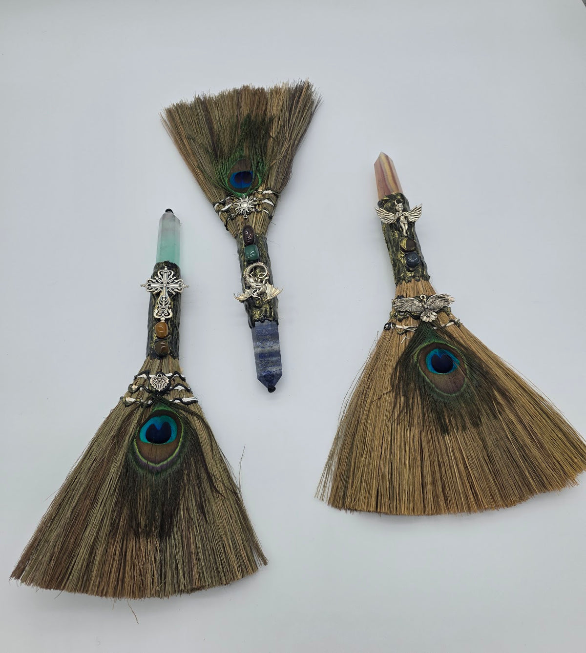 Hand Broom with Crystal.